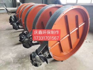 通风蝶阀手动不锈钢气动百叶冷风法兰除